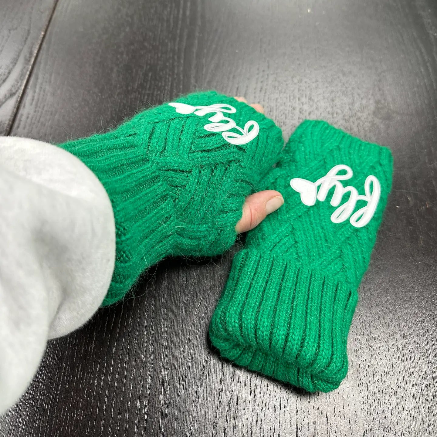 Fly Eagles Fingerless Gloves