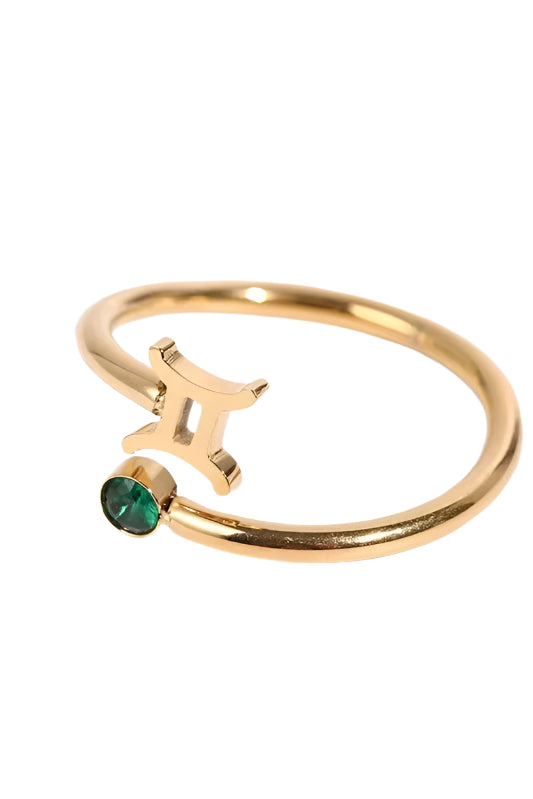 Zodiac Sign Stainless Steel Ring