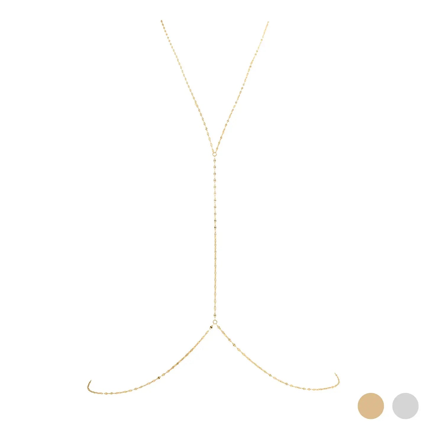 Golden Muse Body Chain – 18K Gold Plated, Water & Tarnish Resistant