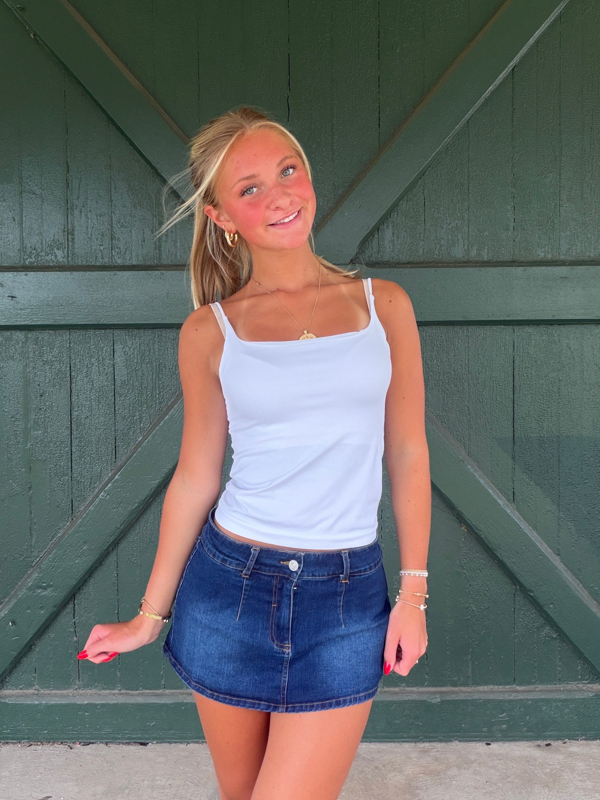 Harpo Dark Wash Denim Skort