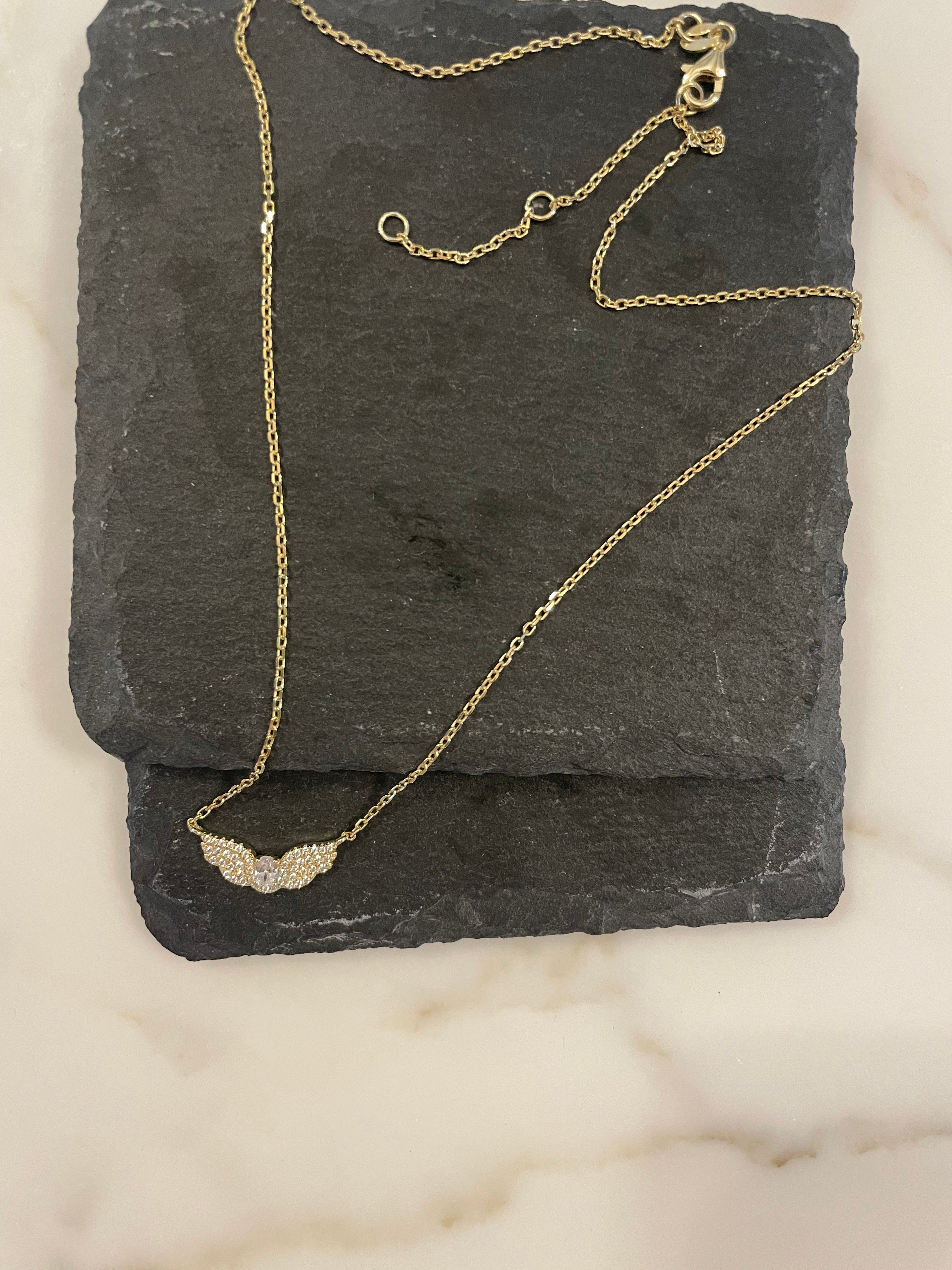 Heavenly Angel Wing Necklace