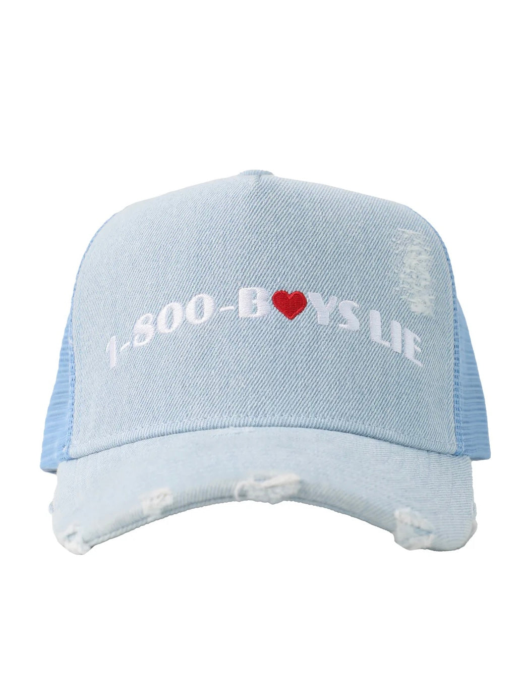 Boys Lie Denim 1-800 Heart Trucker Hat