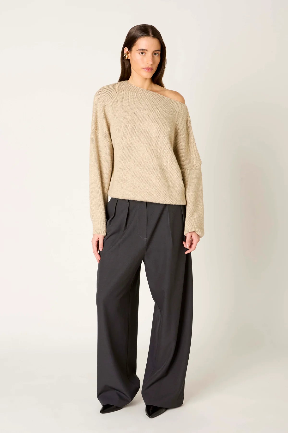 NIA Nightmoor Off Shoulder Sweater
