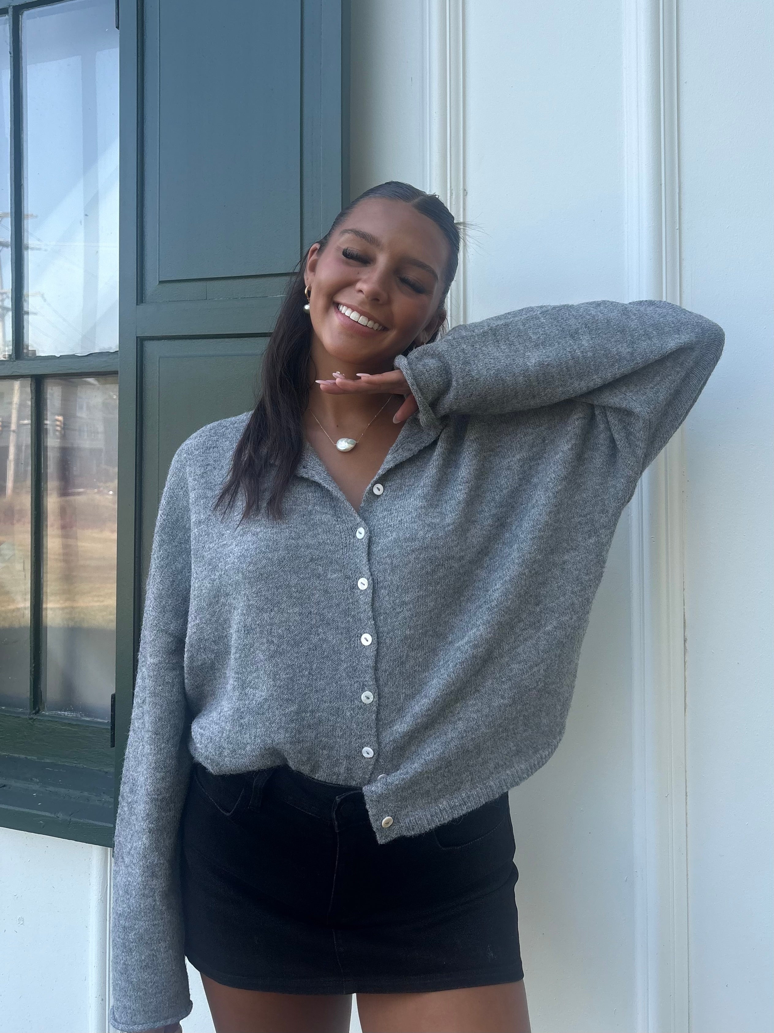 The Heather Grey It Girl Cardigan