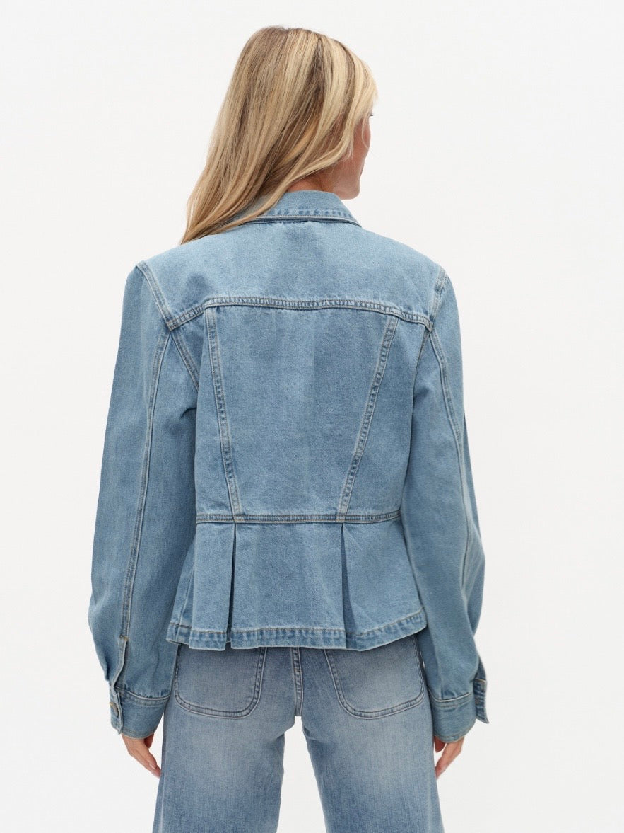 Harlow Denim Peplum Jacket