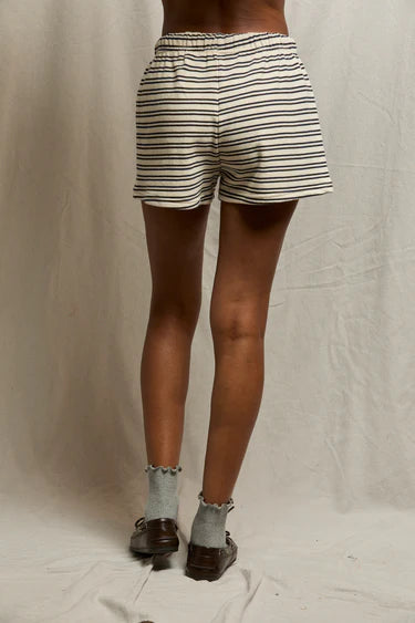 Perfect White Tee Bennie French Terry Short