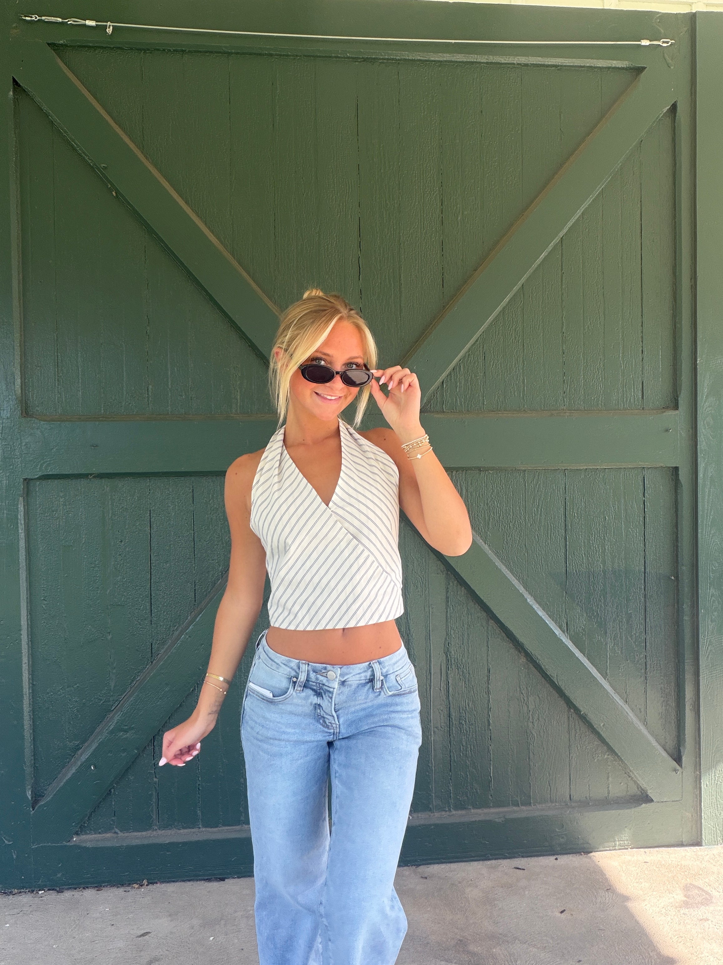 The Avalon Stripe Halter