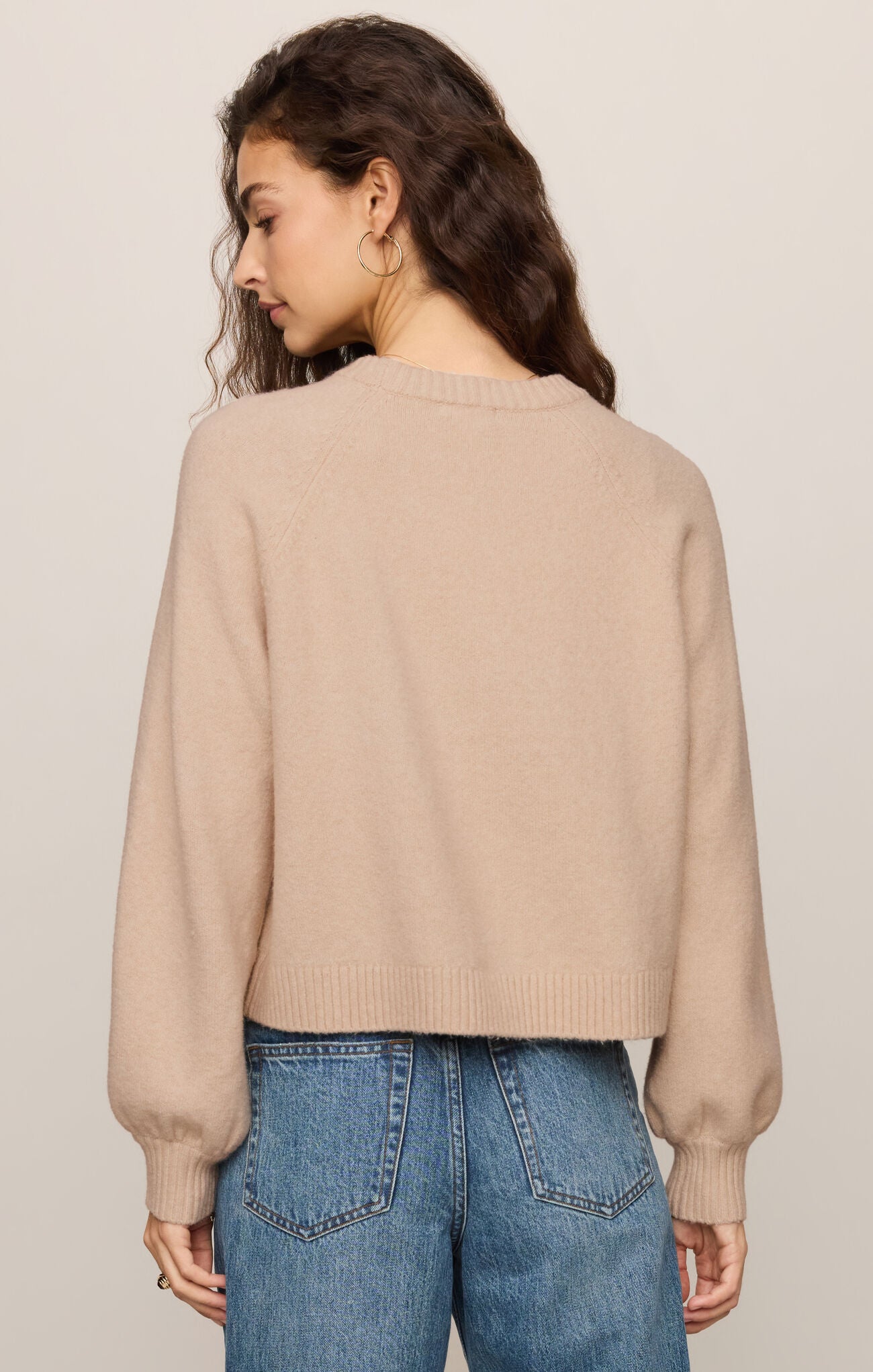 Z Supply Coming Up Sweater-Soft Ecru