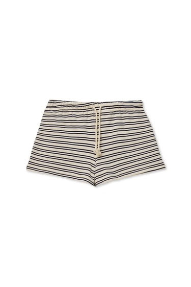 Perfect White Tee Bennie French Terry Short