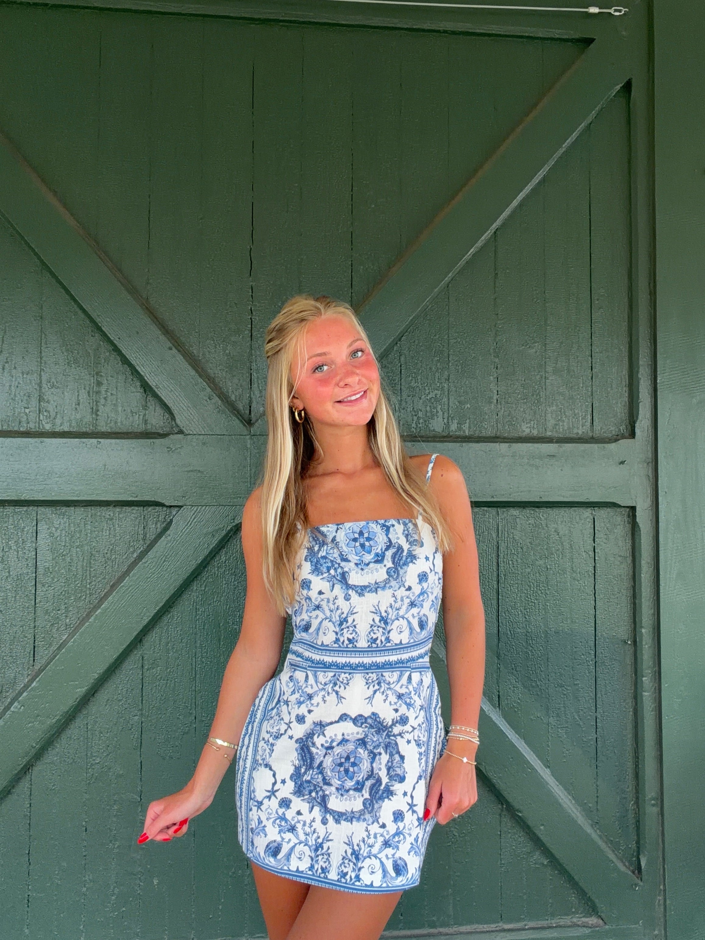The Lucia Floral Medallion Mini Dress