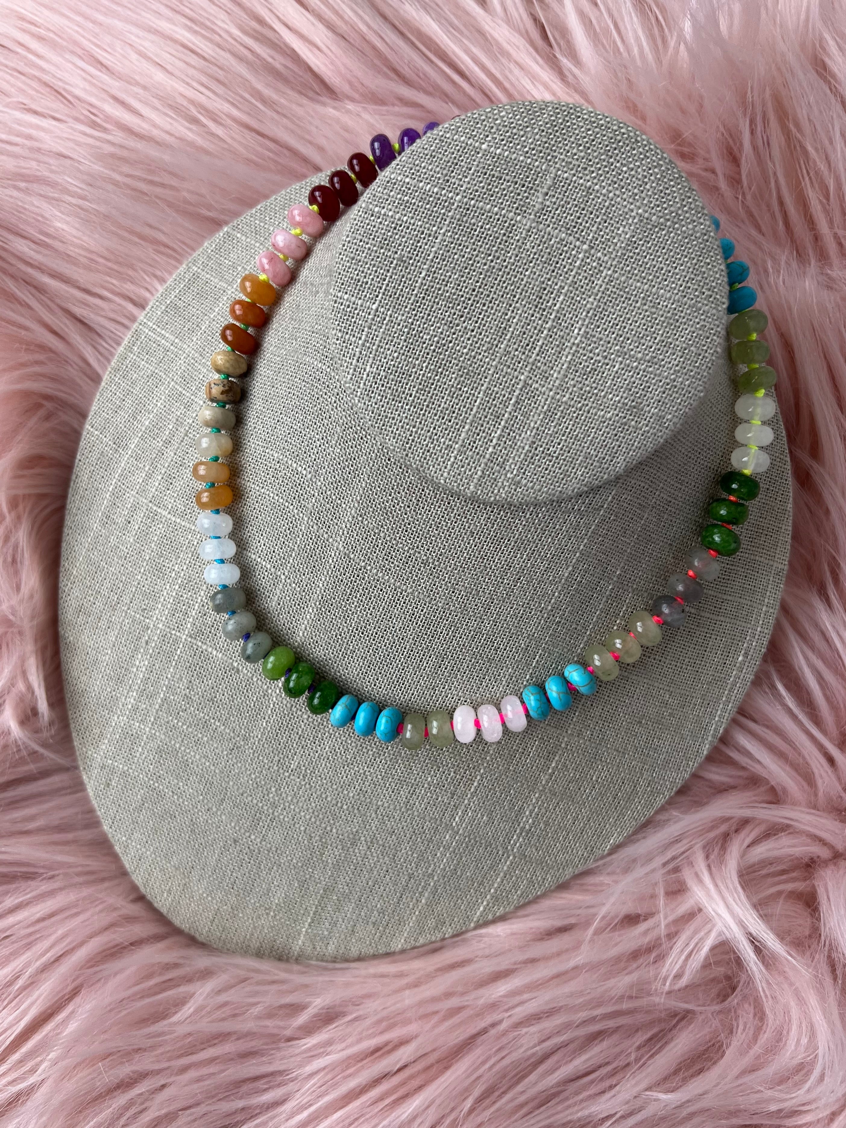 Marbella Multicolor Gemstone Necklace