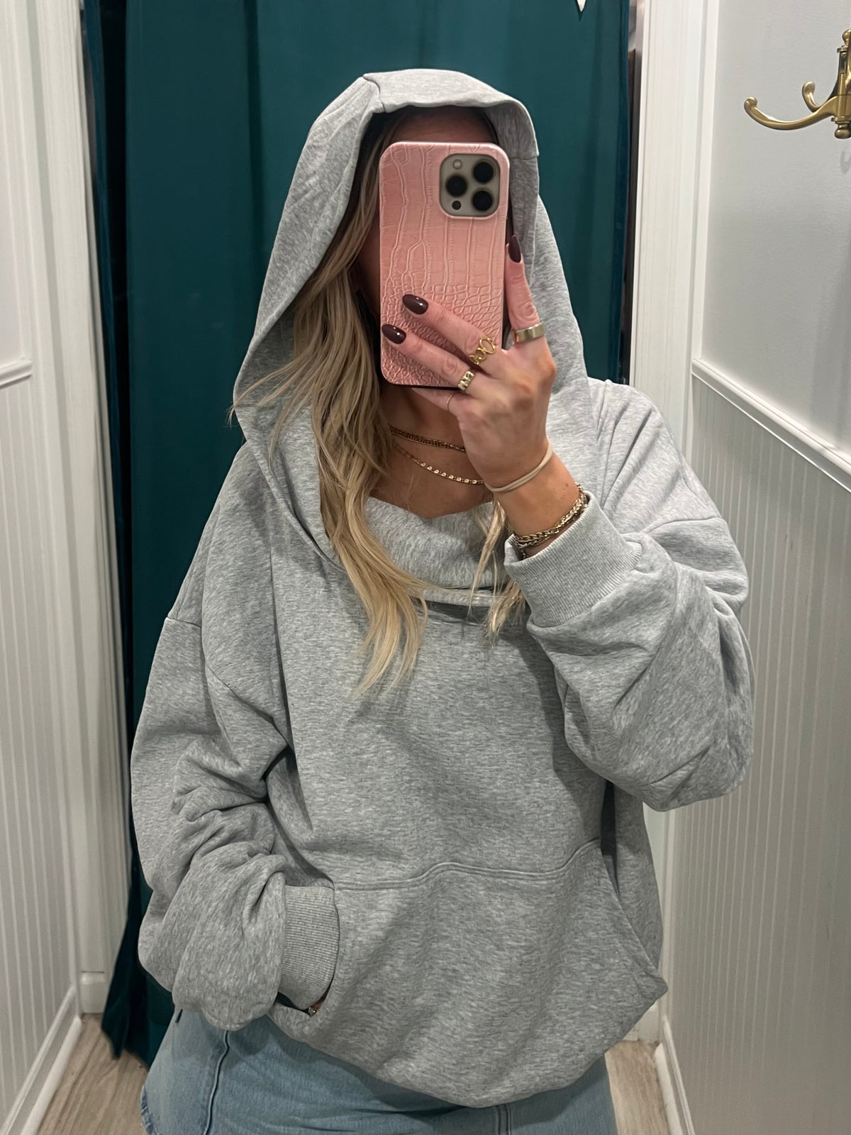 Parker Oversized Fleece Hoodie Sweatshirt