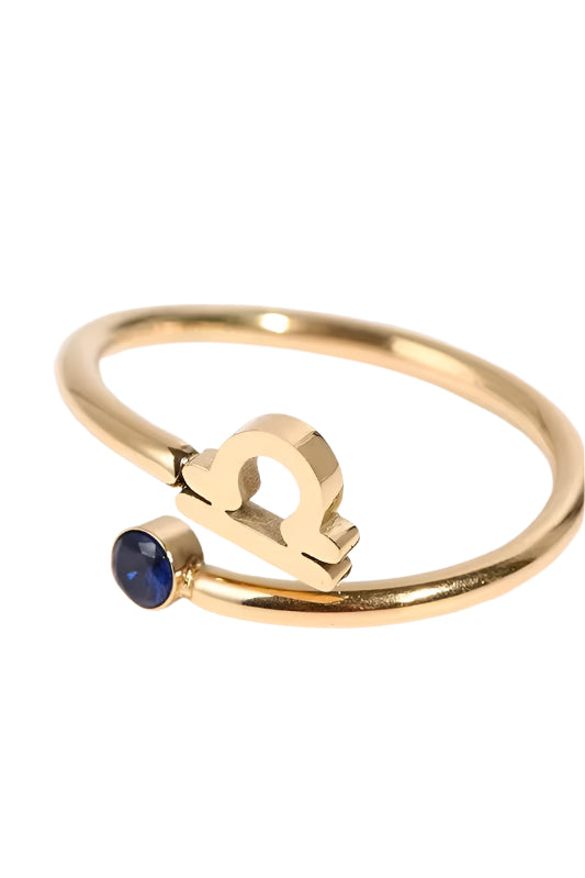 Zodiac Sign Stainless Steel Ring