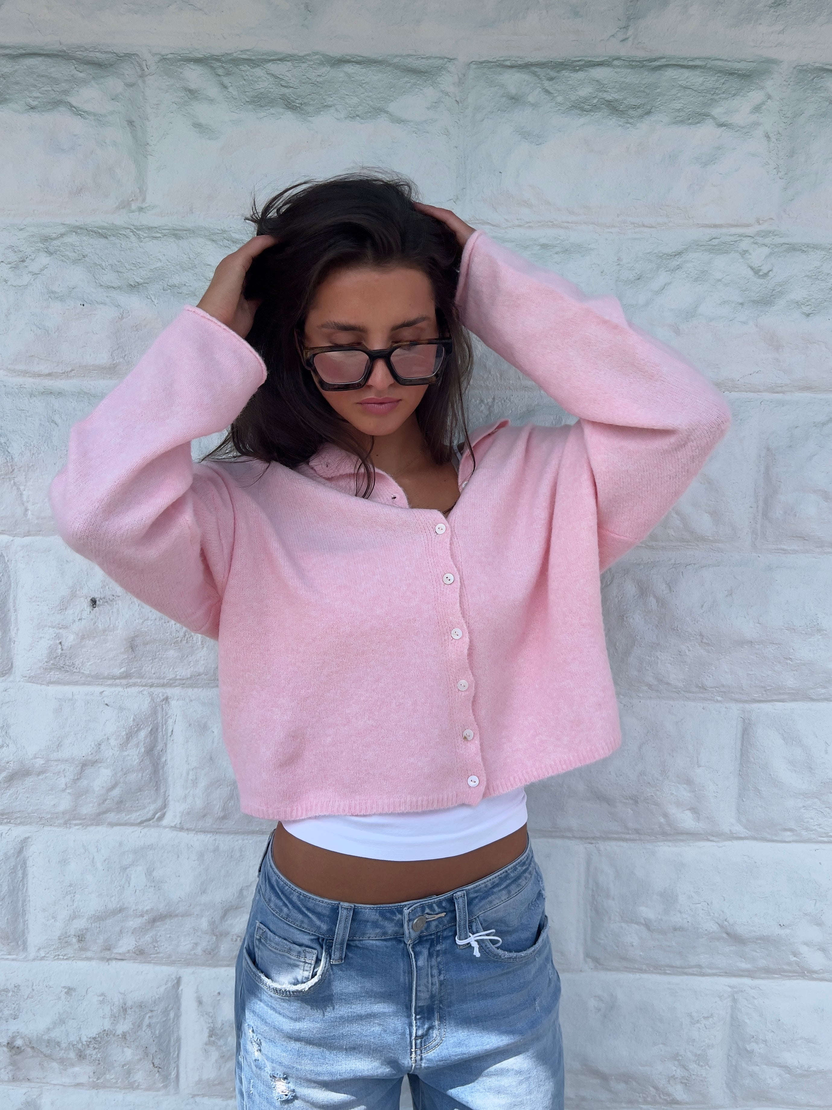 The Baby Pink It Girl Sweater