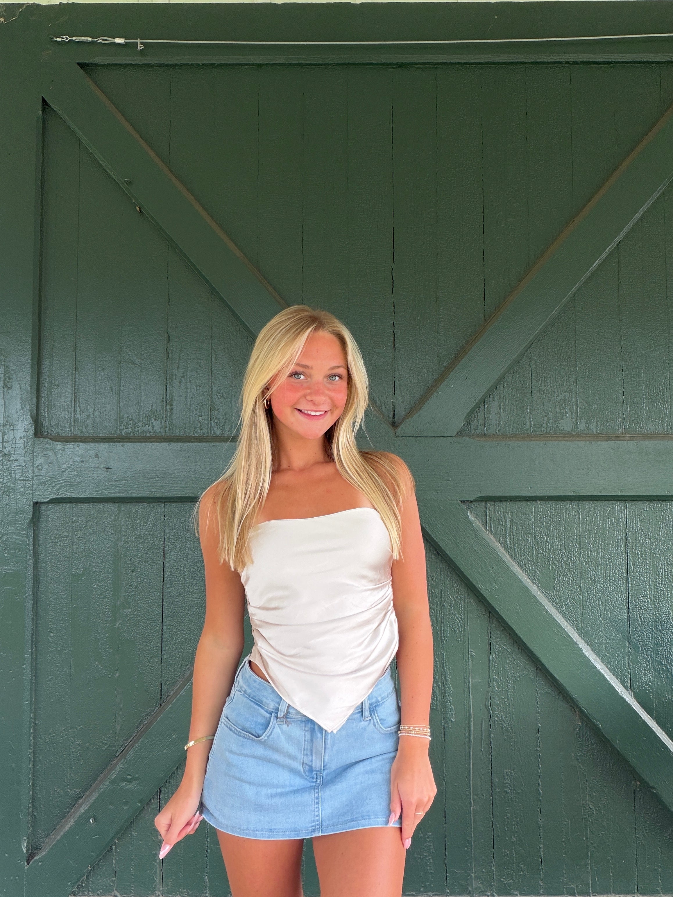 The Nia Giacomo Top – Ivory