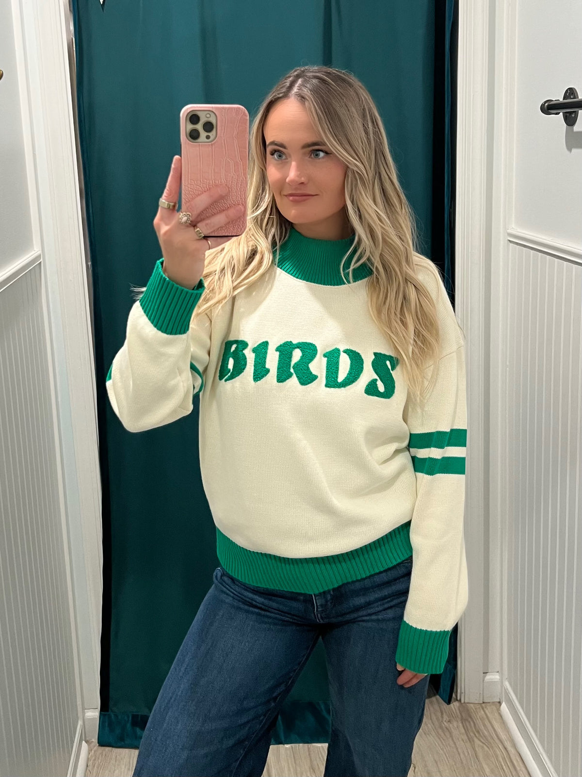 BIRDS Mockneck Sweater