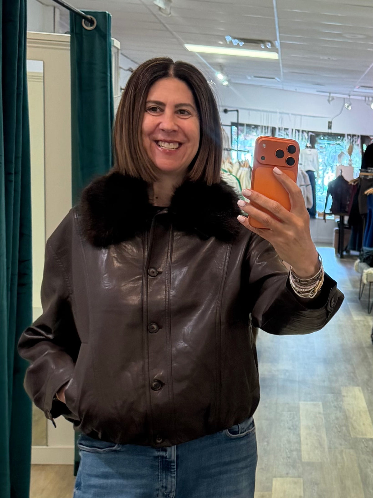 Lucy Paris Marcie Faux Leather Jacket