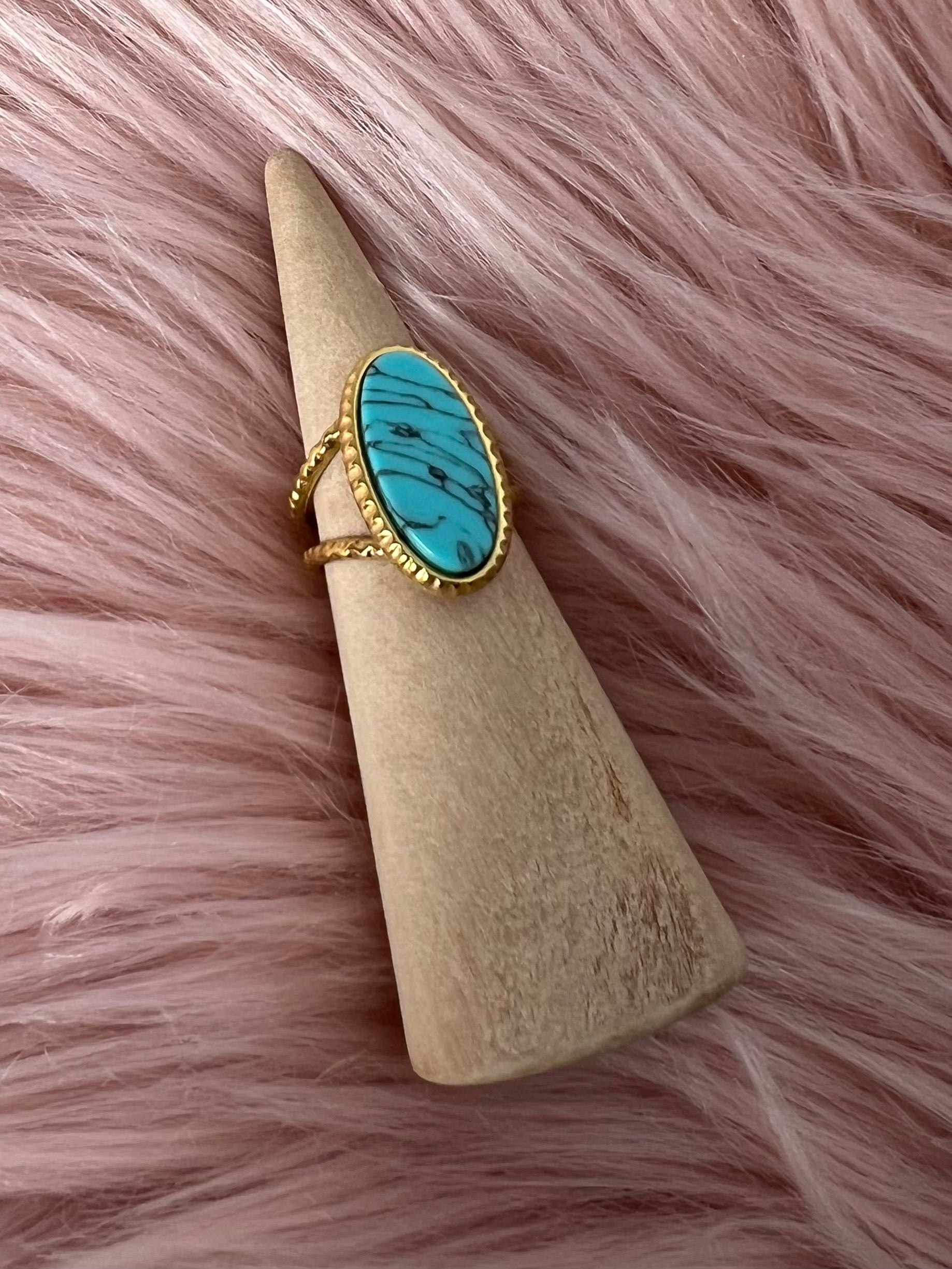 Azurea Turquoise Ring– Water Resistant