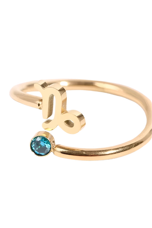 Zodiac Sign Stainless Steel Ring