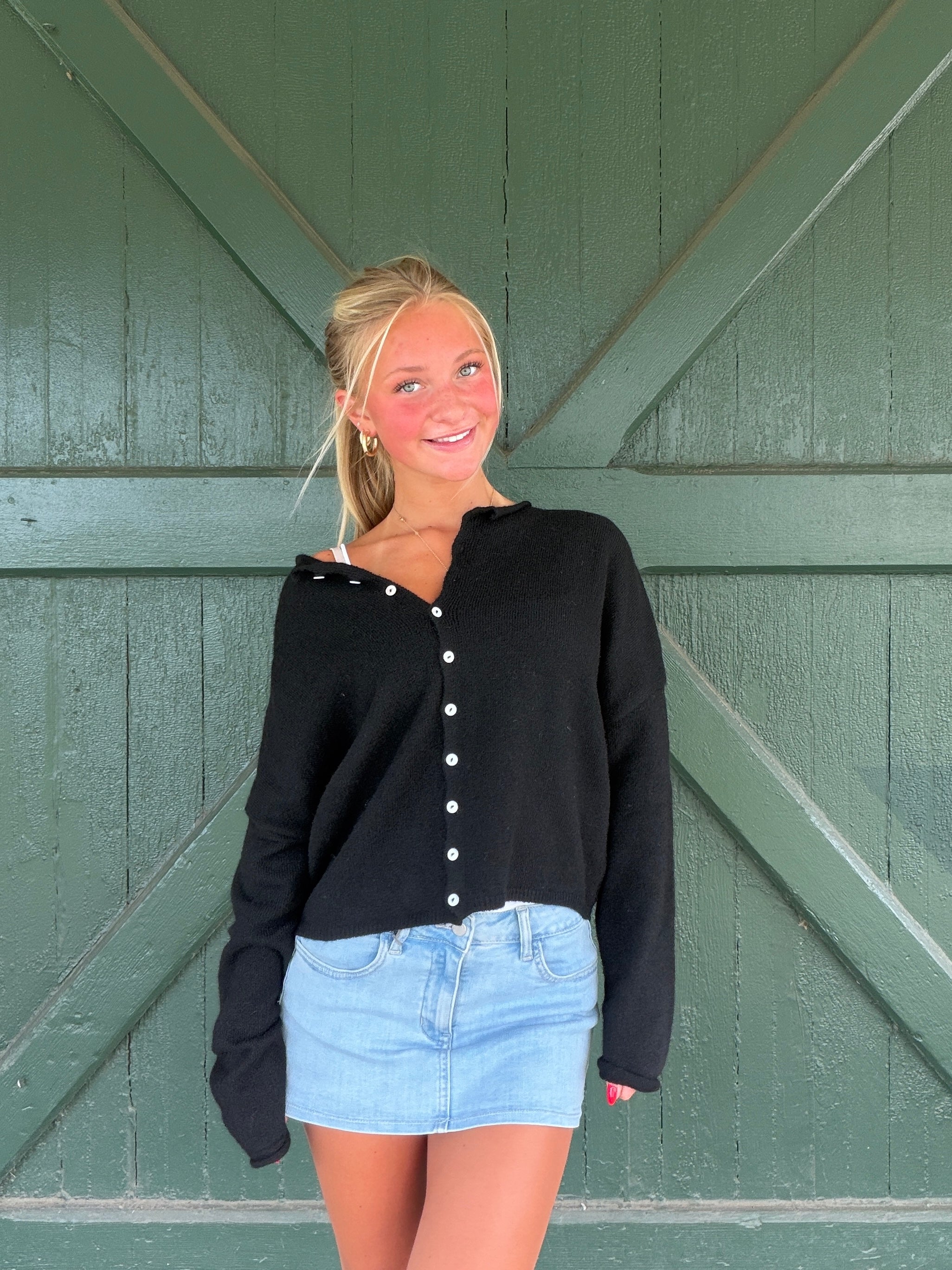 The It Girl Cardigan - Black