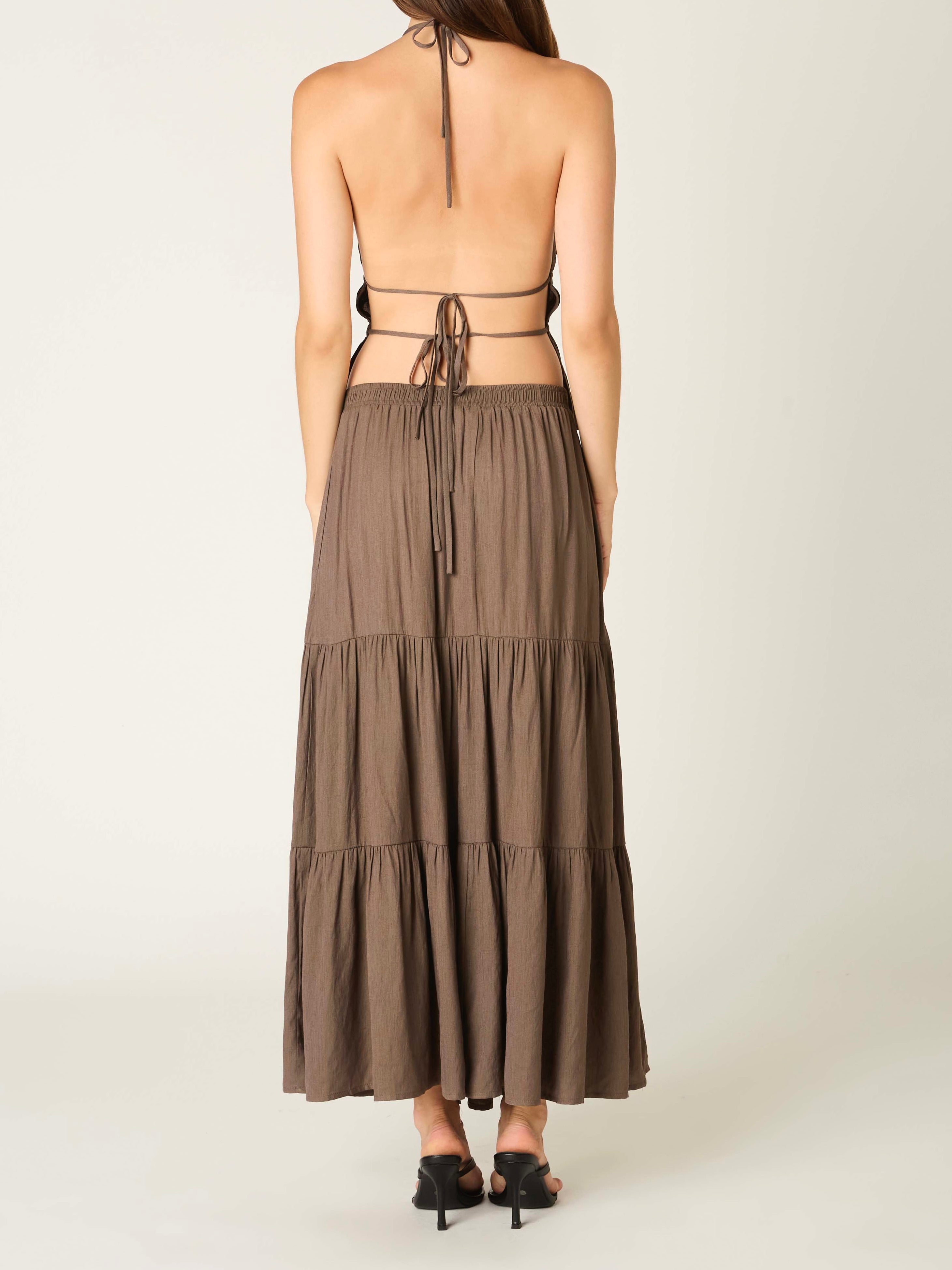 Julia Midi Tiered Skirt