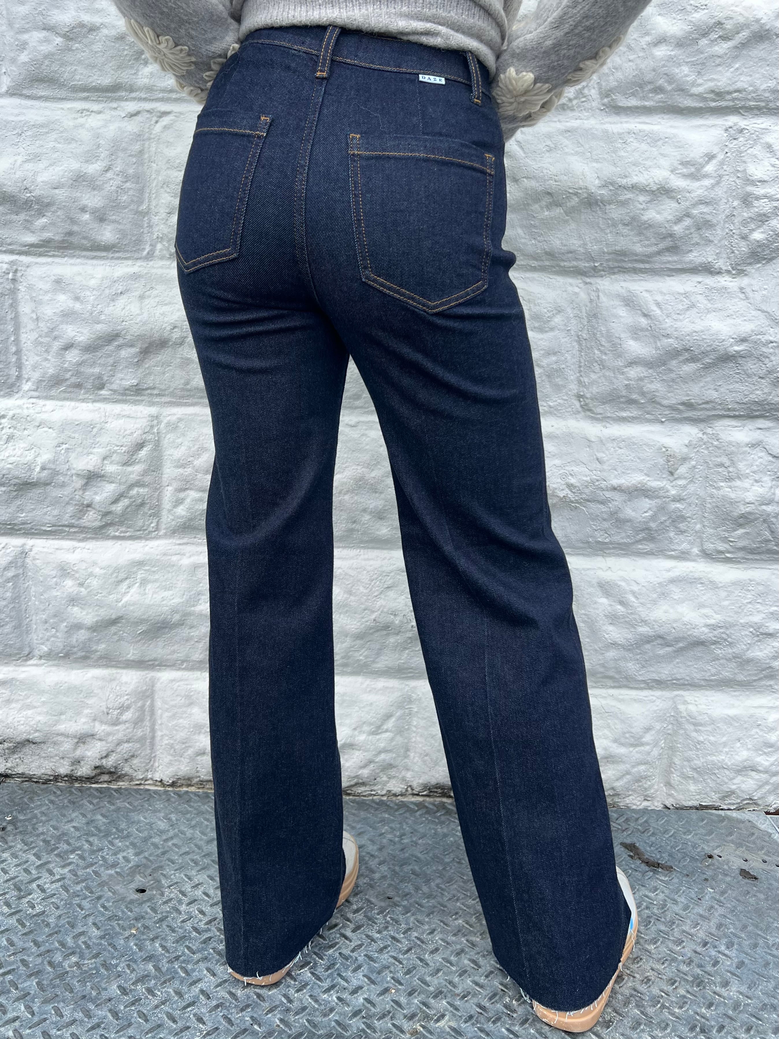 Daze Far Out High Rise Wide Leg With Fashion Pocket