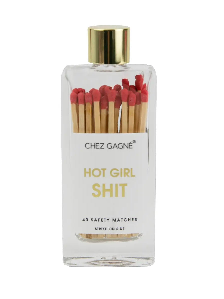 Hot Girl Sh*t Glass Bottle Matches