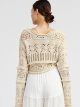 Crop Crochet Sweater
