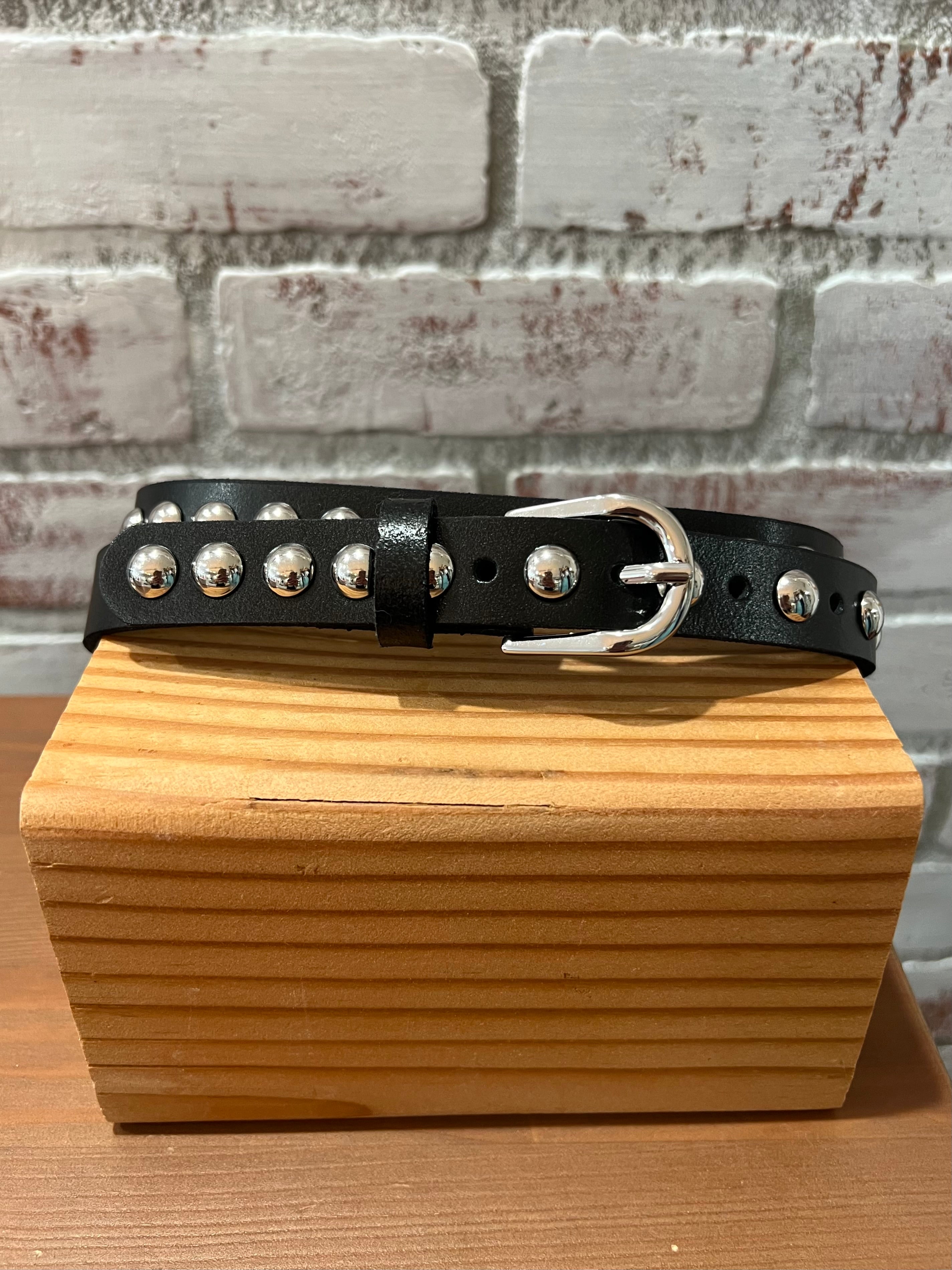 Kira Black and Silver Belt