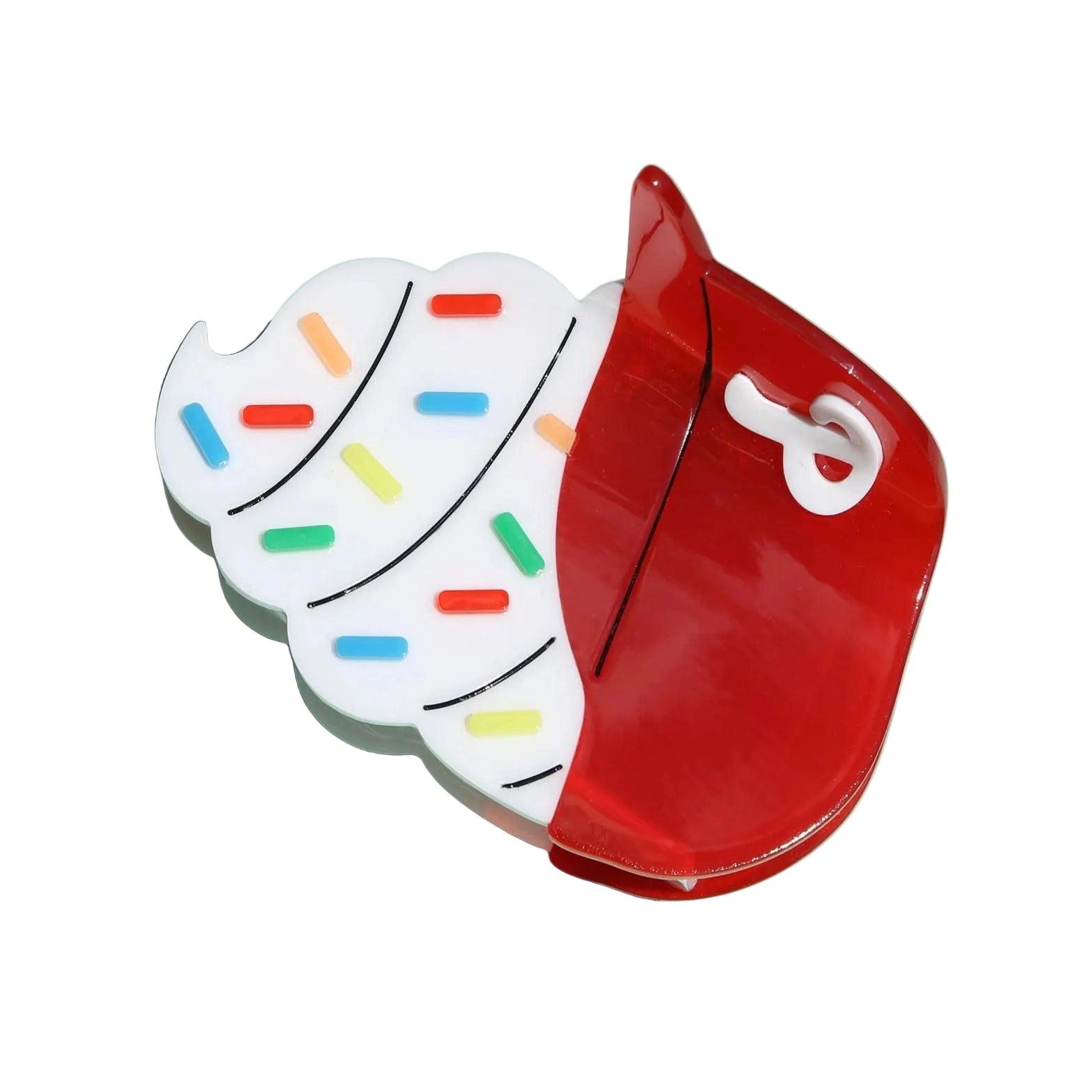 Phillies Ice Cream Helmet Hair Claw Clip – Large Acetate Game Day Clip