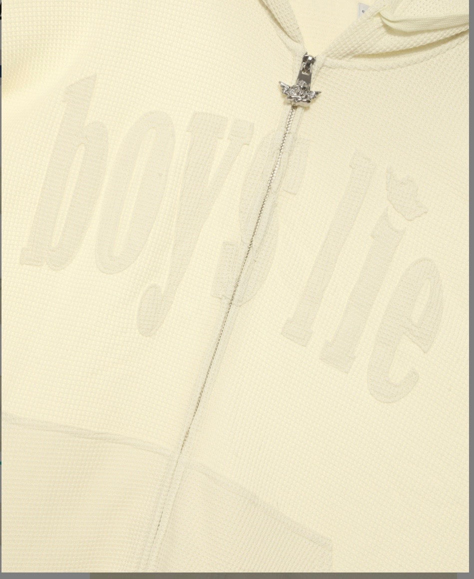 Boys Lie “Butter Me Up” Harley Zip Hoodie – Cozy Graphic Zip-Up Sweatshirt