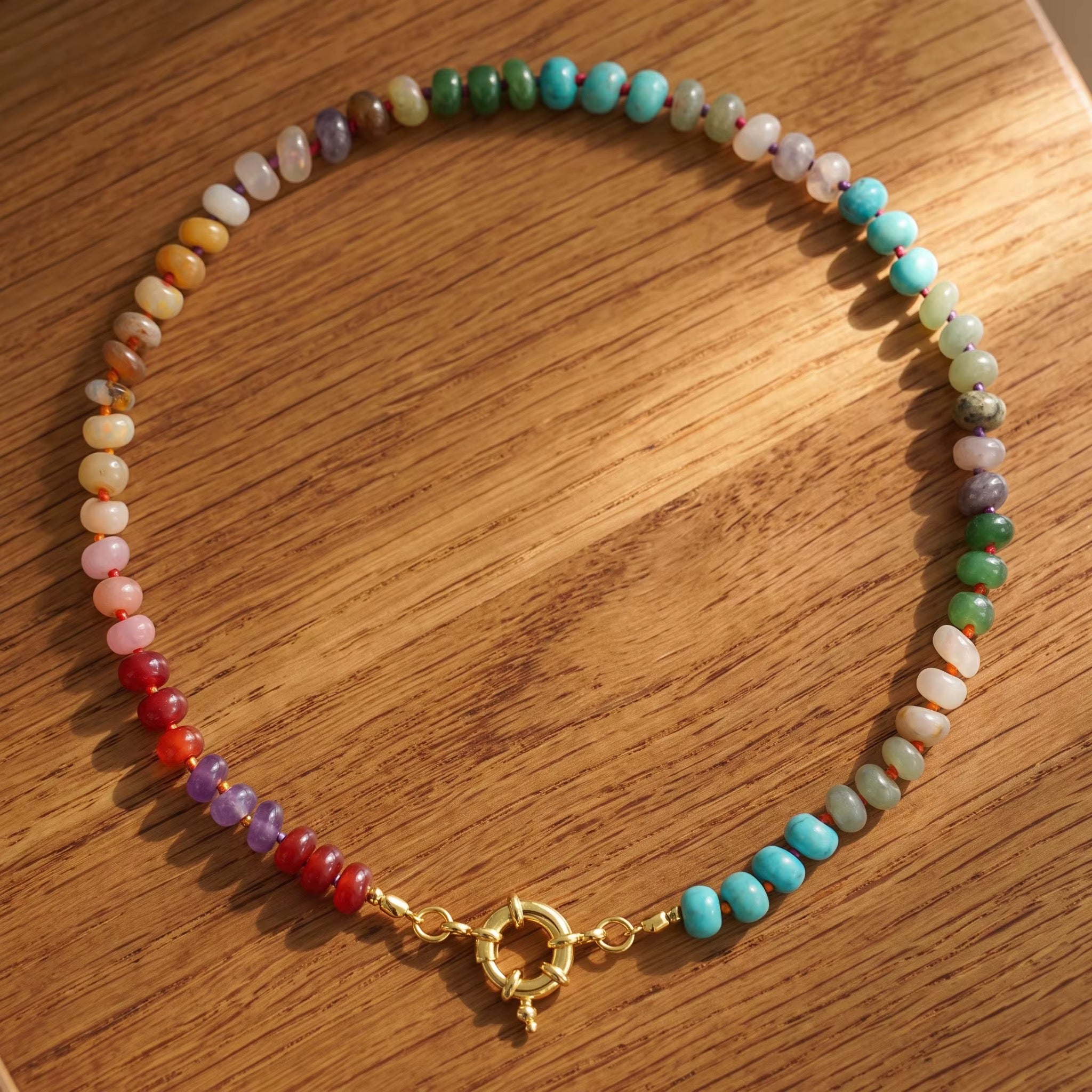 Marbella Multicolor Gemstone Necklace