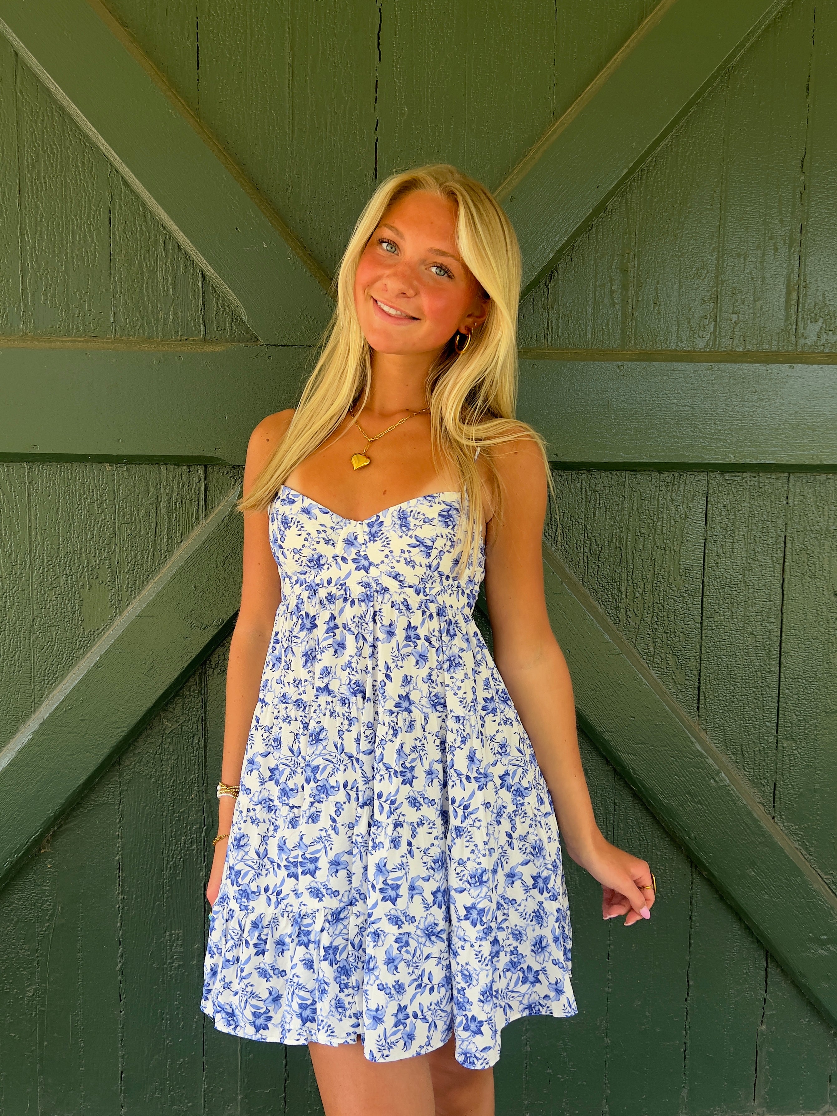 Napa Life Dress-Blue Morango