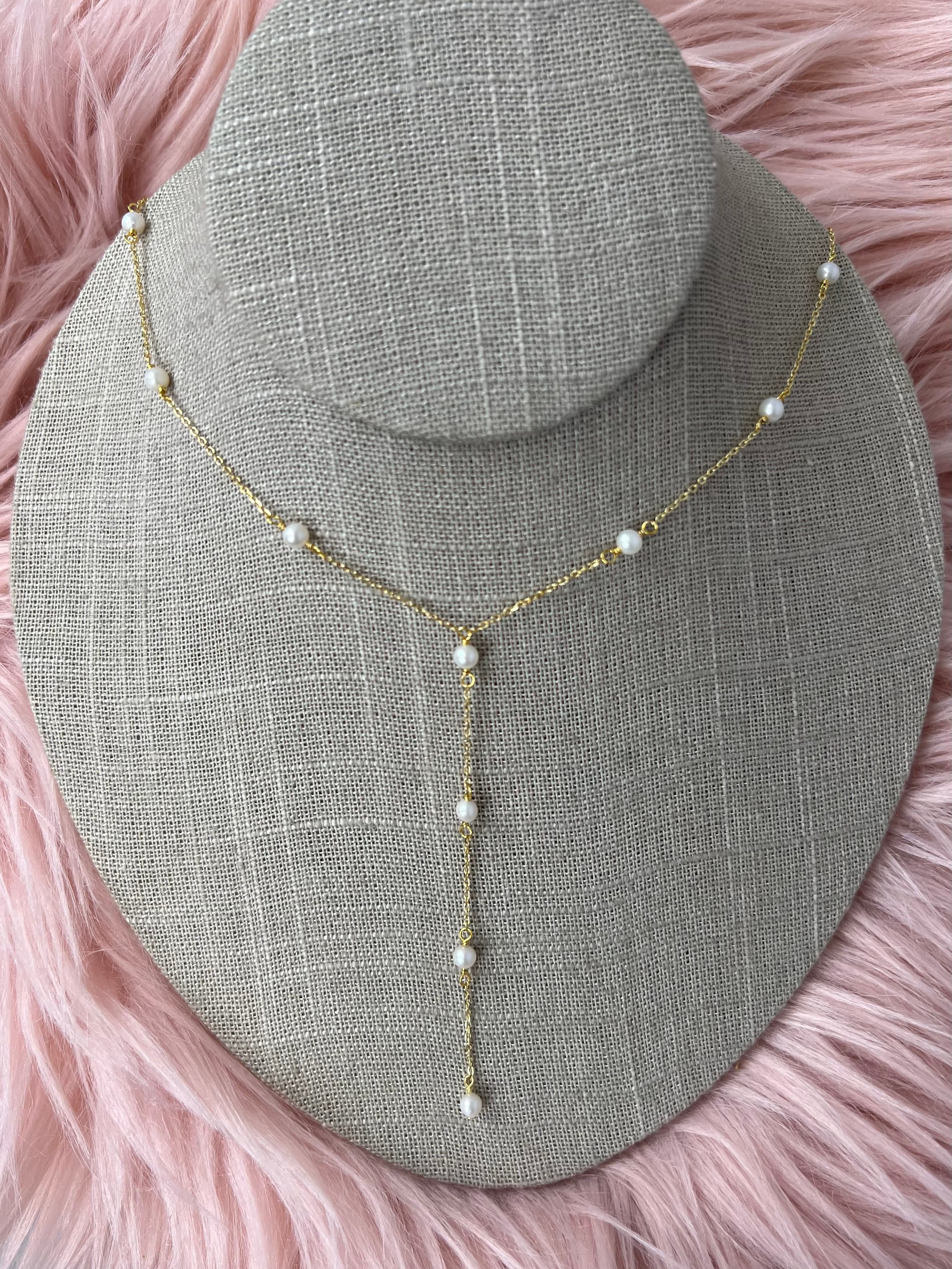 Pearls by the Yard Lariat Necklace
