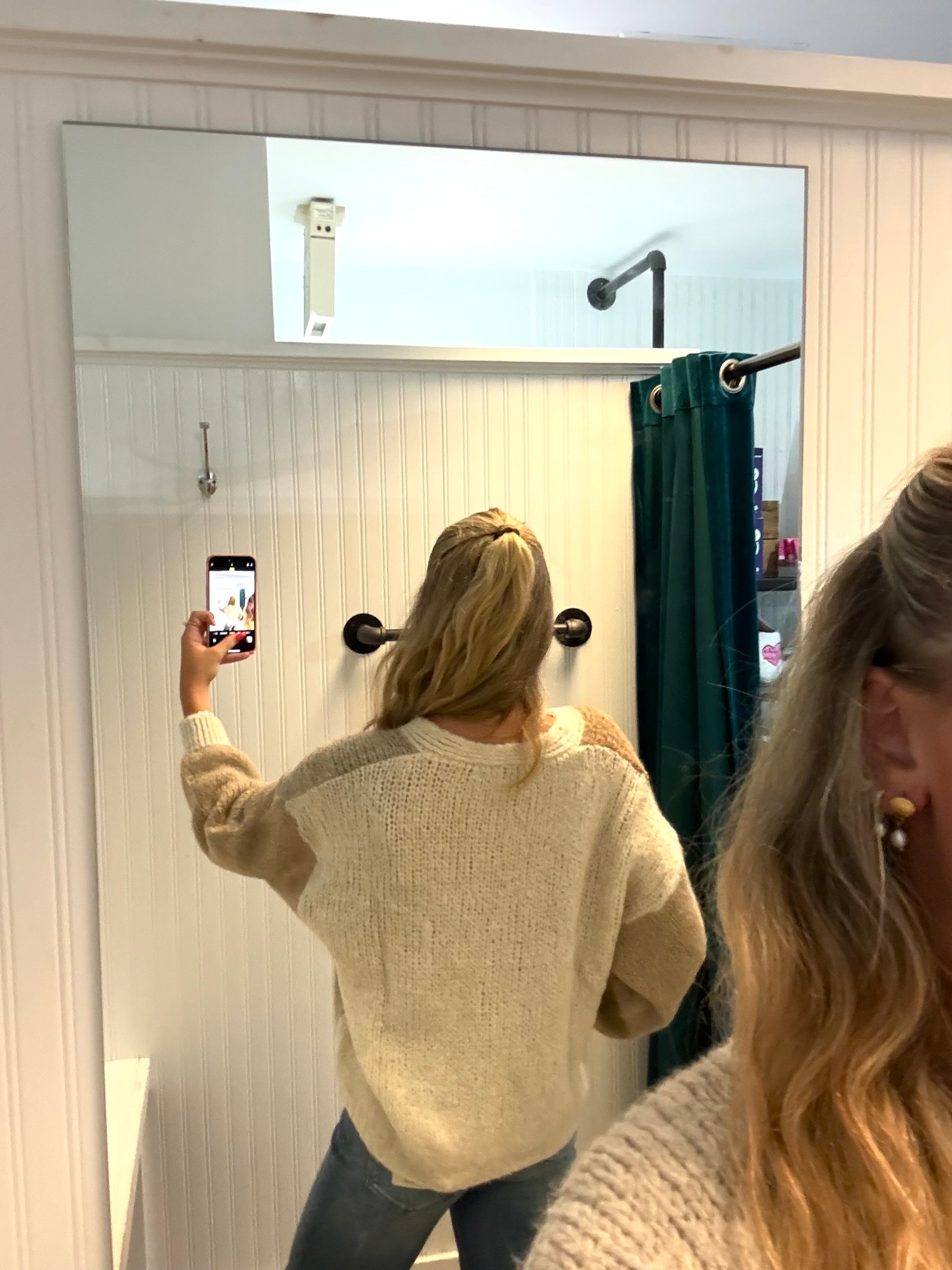 Neutrals Color Block Cardigan