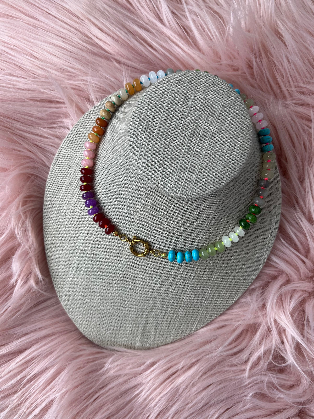 Marbella Multicolor Gemstone Necklace