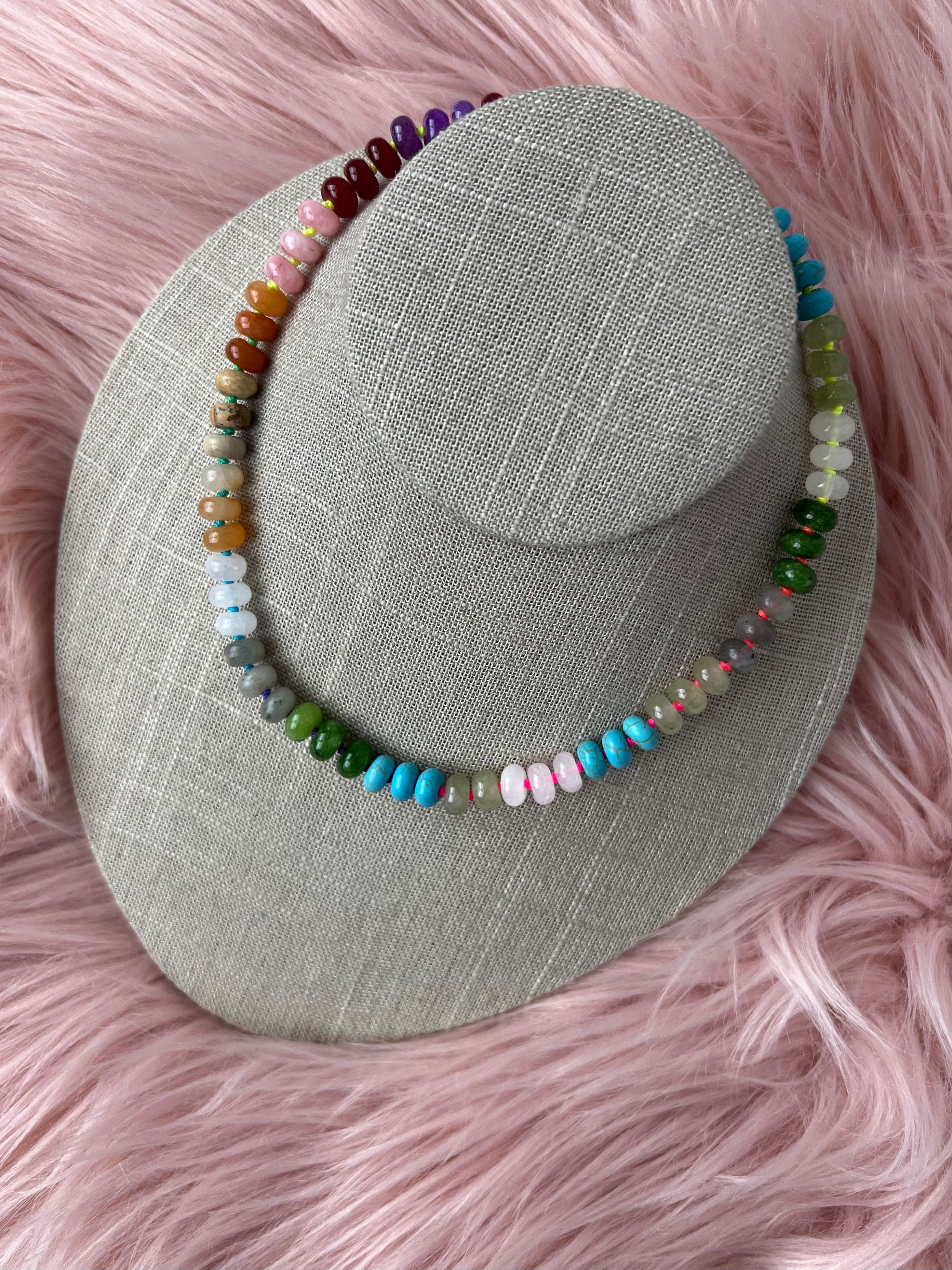 Marbella Multicolor Gemstone Necklace