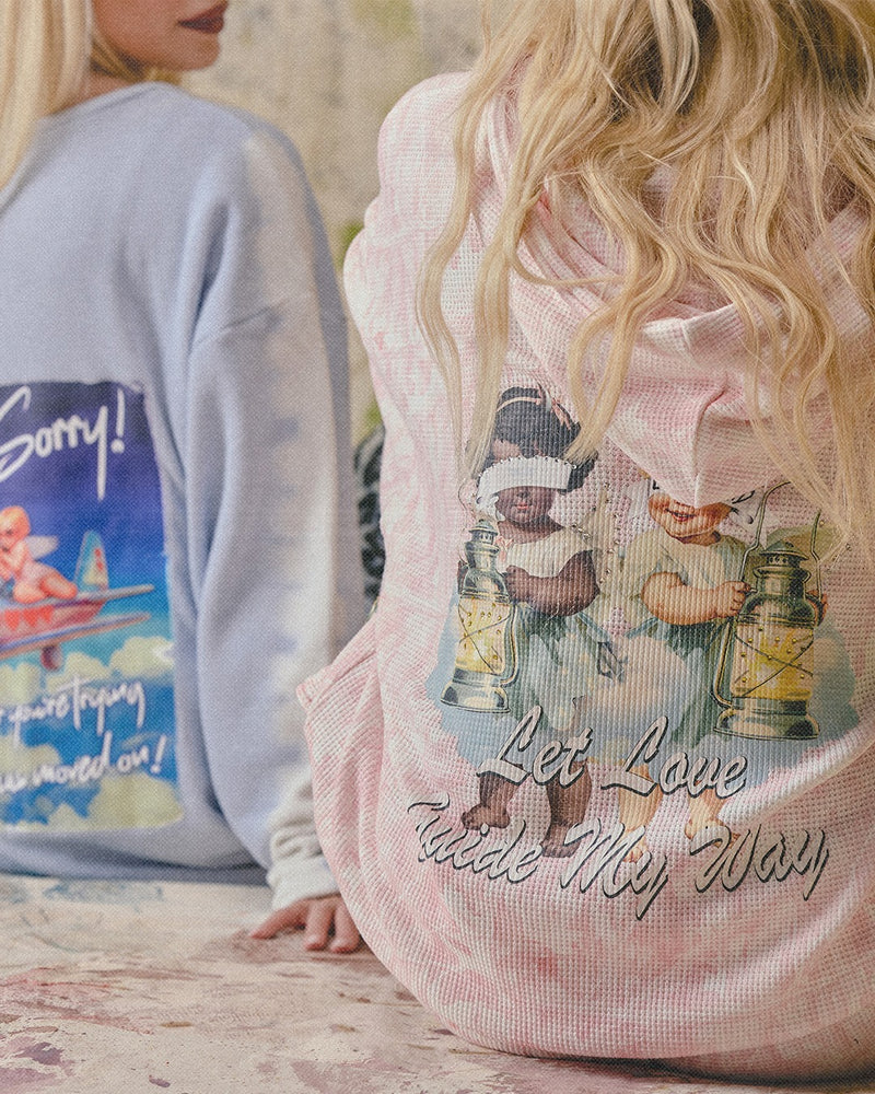 Boys Lie Let Love Guide My Way Rhinestone Hoodie