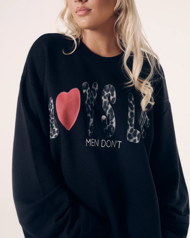 Boys Lie CHARCOAL GREY CAITLYN CODED THERMAL LONG SLEEVE