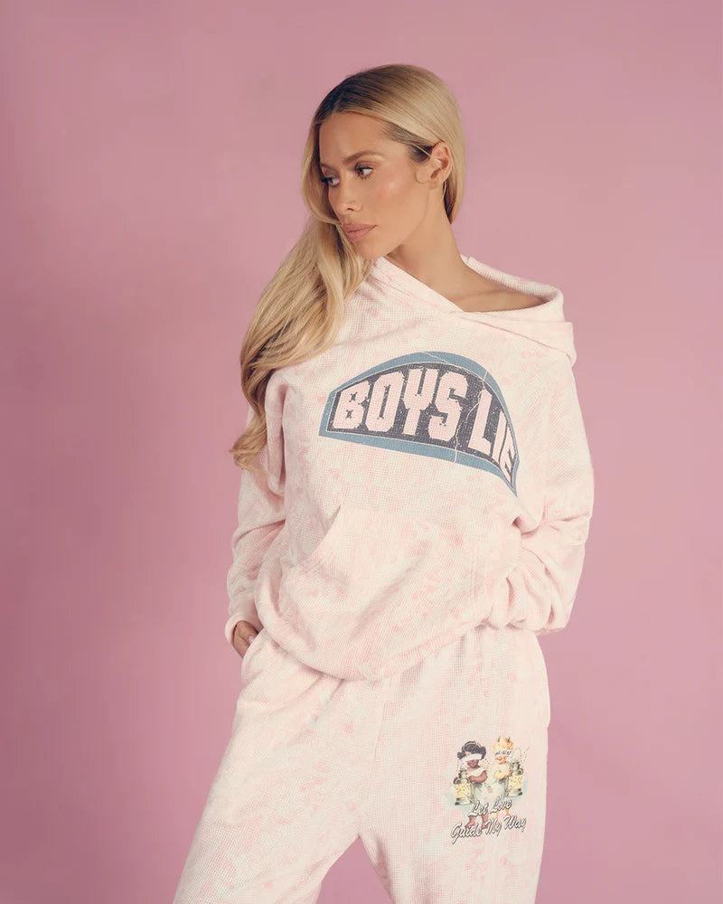 Boys Lie Let Love Guide My Way Rhinestone Hoodie