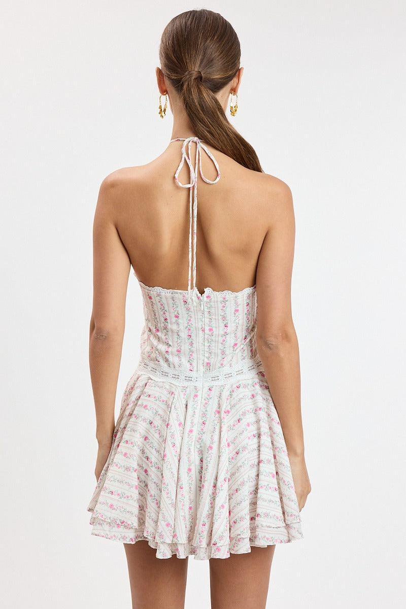 Breezy Bloom Halter Sundress