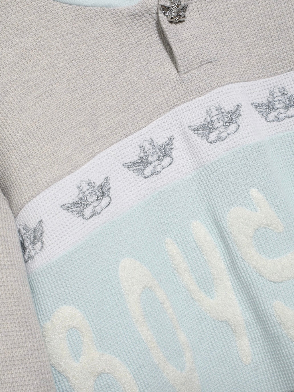 Boys Lie Baby Blue Private School Thermal Rider Crew