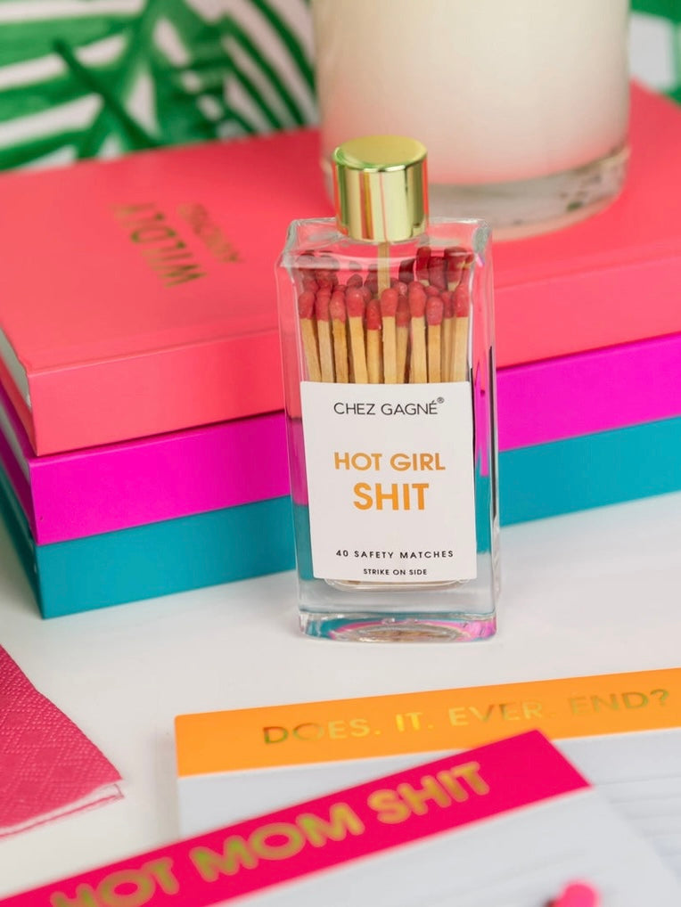 Hot Girl Sh*t Glass Bottle Matches