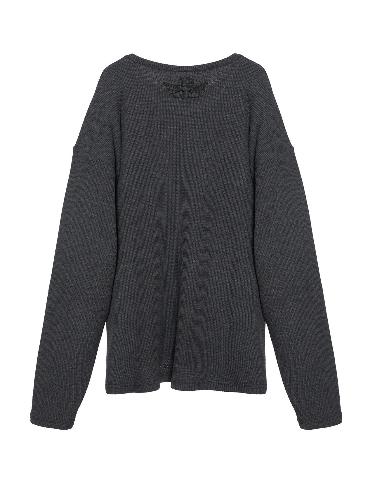 Boys Lie CHARCOAL GREY CAITLYN CODED THERMAL LONG SLEEVE