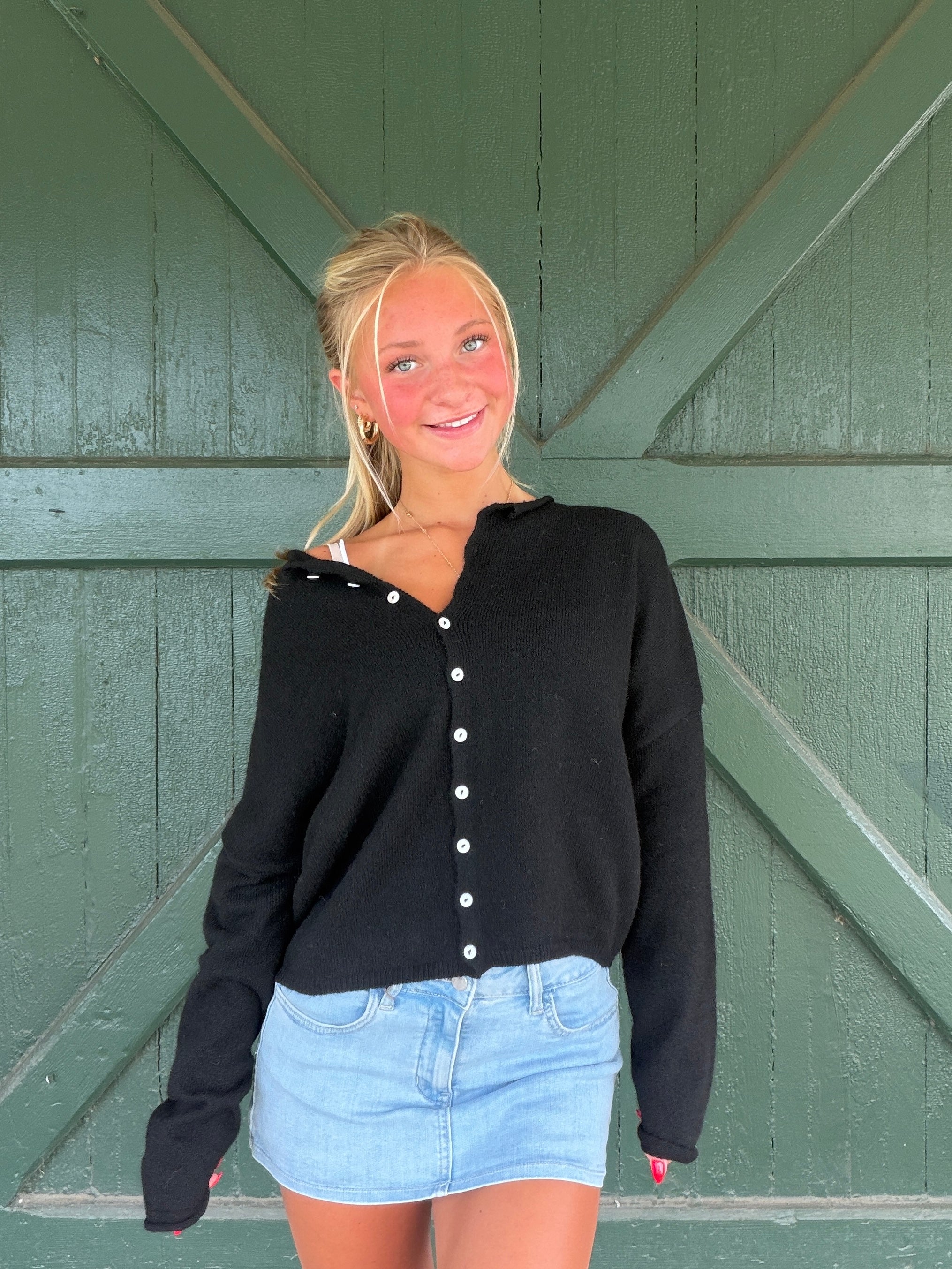 The It Girl Cardigan - Black