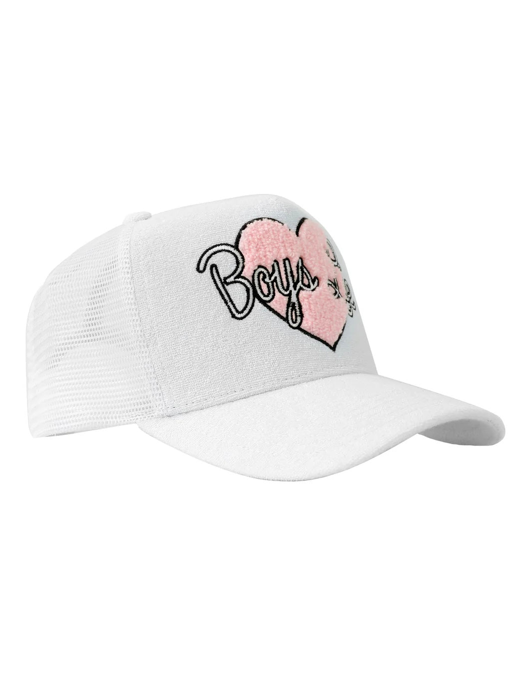 Boys Lie White Yours Truly Trucker Hat
