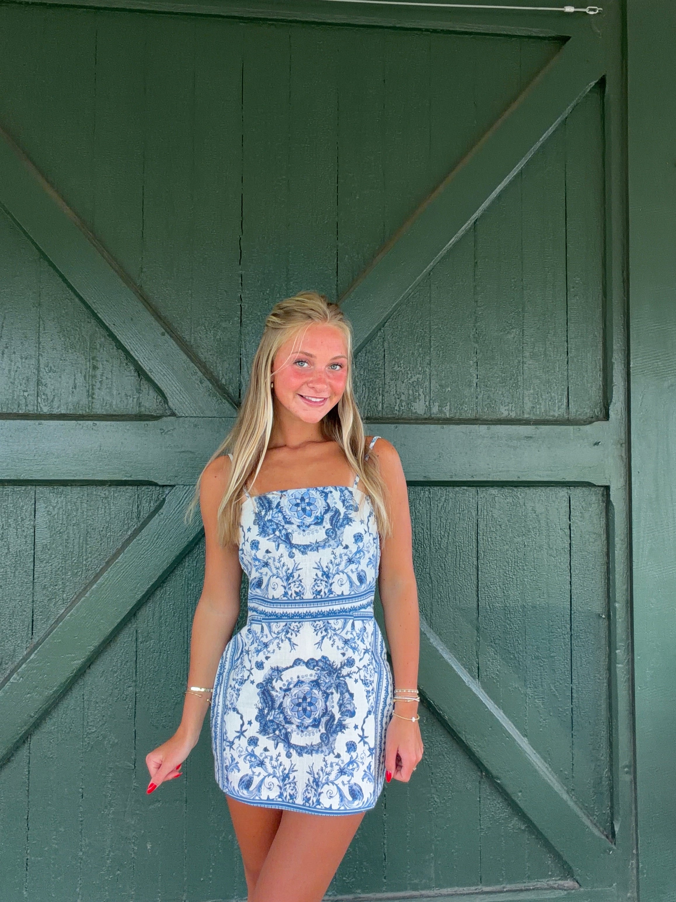 The Lucia Floral Medallion Mini Dress