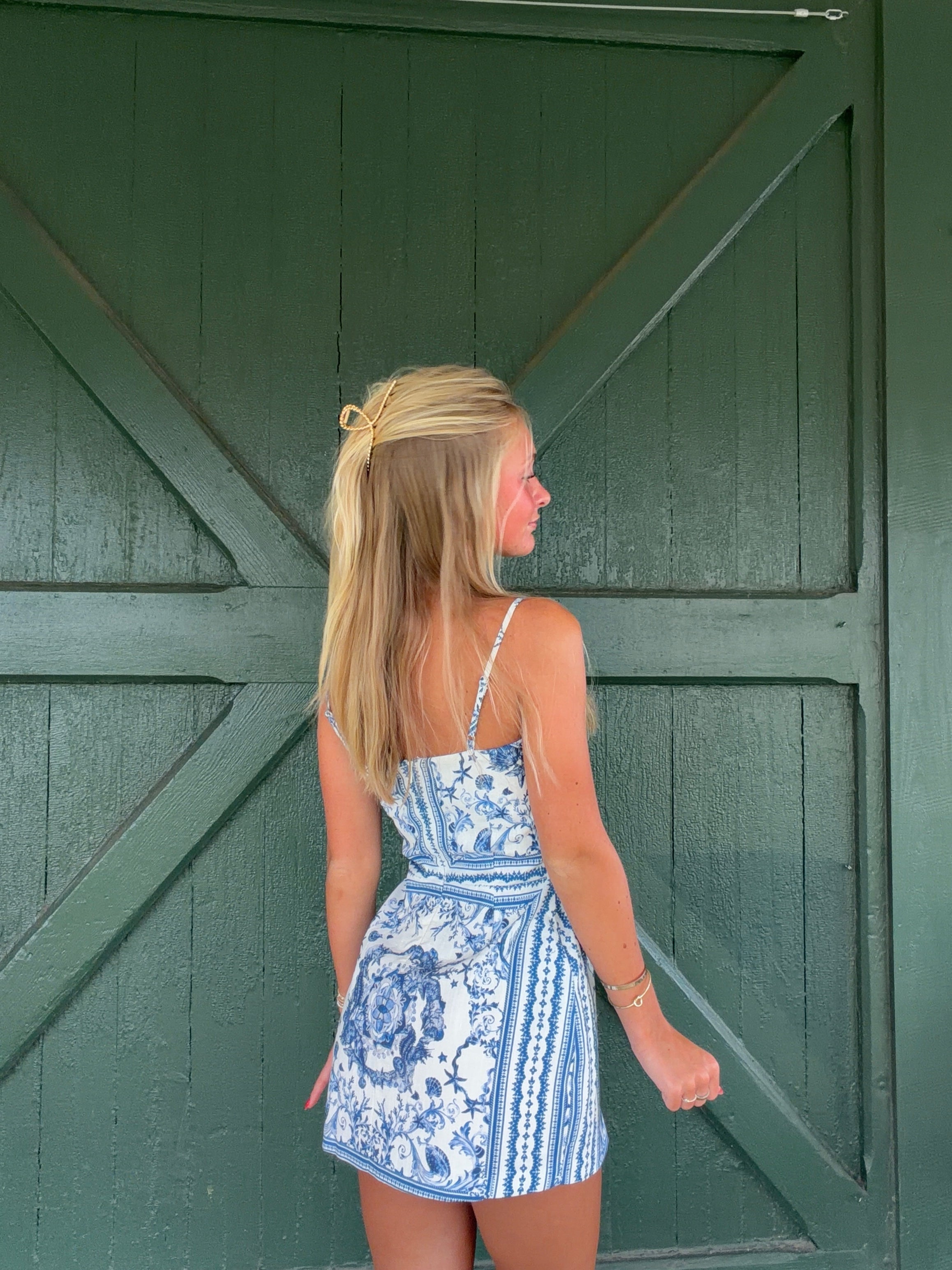 The Lucia Floral Medallion Mini Dress