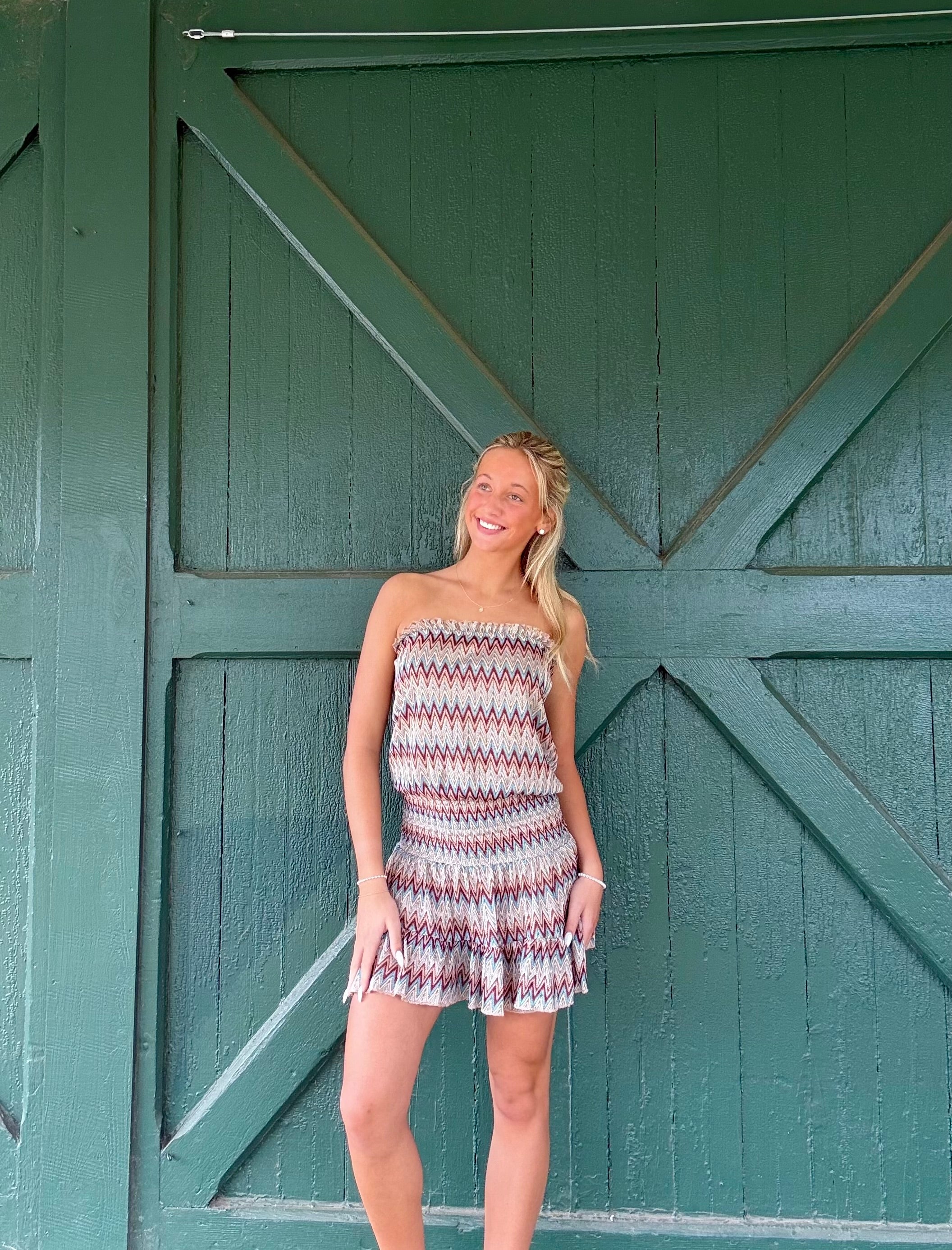 The Riviera Crochet Mini - Blue