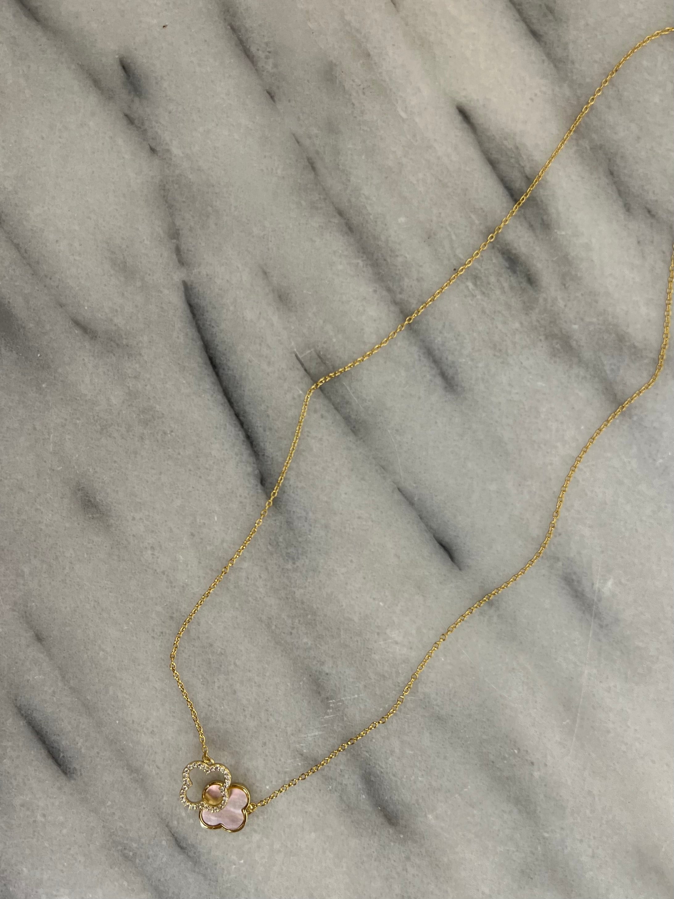 Chelsea Double Clover Necklace